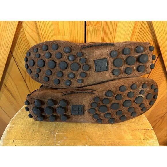 Frye Men\'s Driving Brown Suede Loafers Shoes sz 8 main image 8